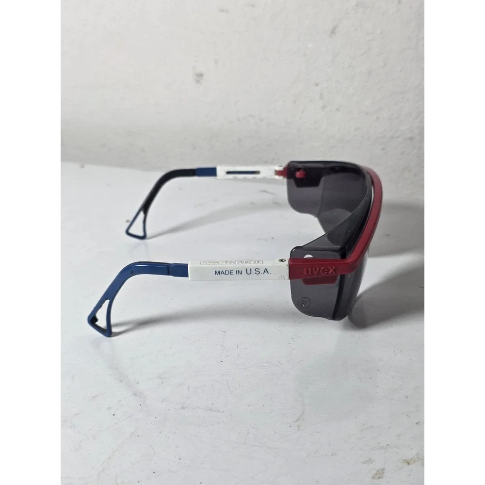 UVEX Astrospec 3000 Z87 Made In USA Patriot Frame Dark Lens Safety Glasses